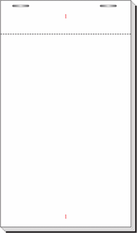 PAD120 Single Part 3.75”x6.5” (5.5”Tear out)