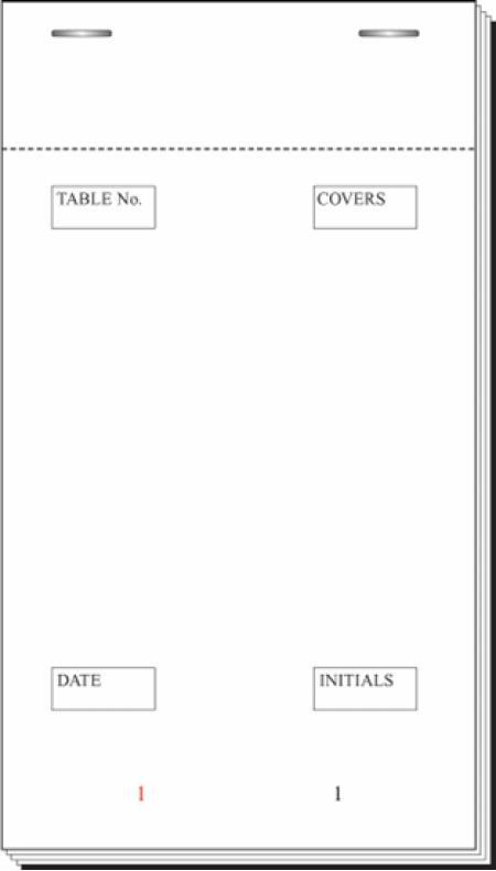 PAD30 2 Part End Fold - Carbon Duplicate - 3.75" x 6.5" (5.5" Tear out)